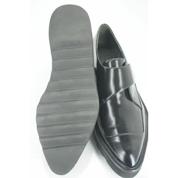 Vince Black Leather Arden Monk Strap Creeper Loafer Size 6.5 NIB - Picture 12 of 12